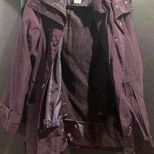 Purple Coat with removable liner